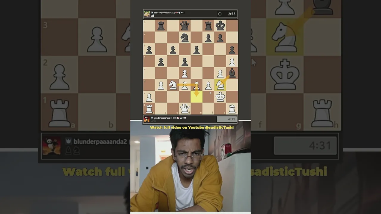 ¿Puedo ganarle a un jugador con 1003 puntos Elo con la Bongcloud?