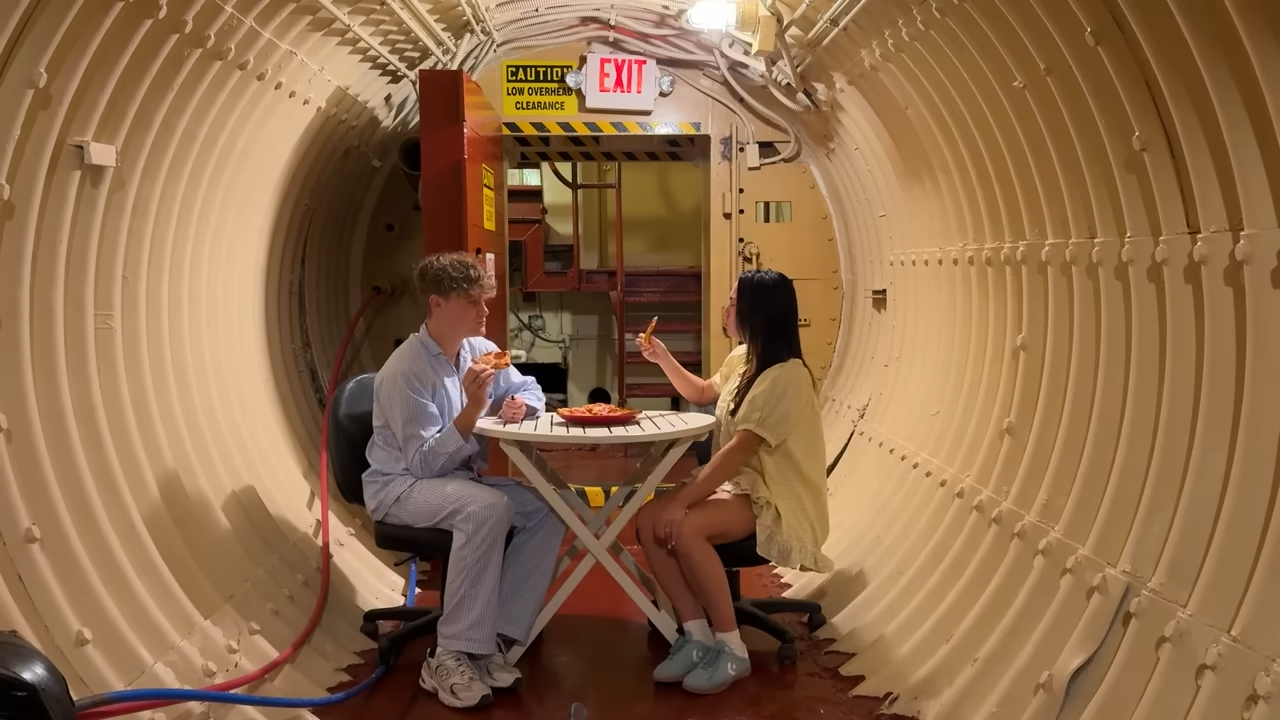 Ryan took Haley to sleep in a real underground nuclear missile bunker ...