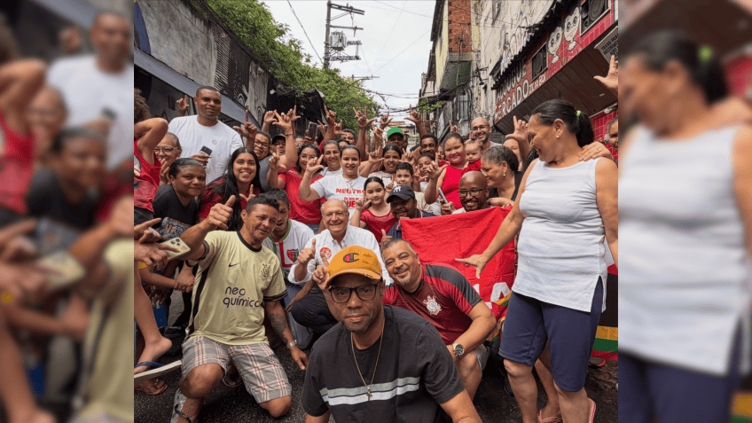 Geraldo Alckmin em caravana popular na periferia de São Paulo (Foto: Instagram)