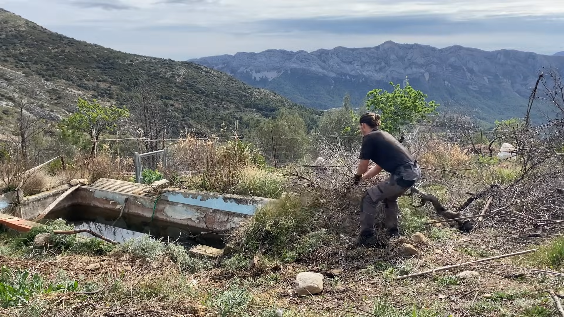 Digging holes for fence posts