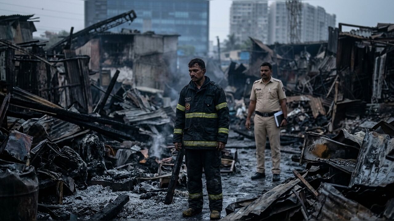 Two dead, four injured in massive scrap godown fire in Mumbai's Sakinaka
