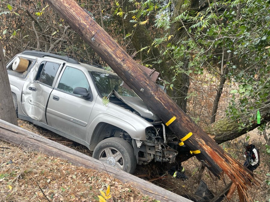 Silverado Trail closed for hours after SUV slams into power pole