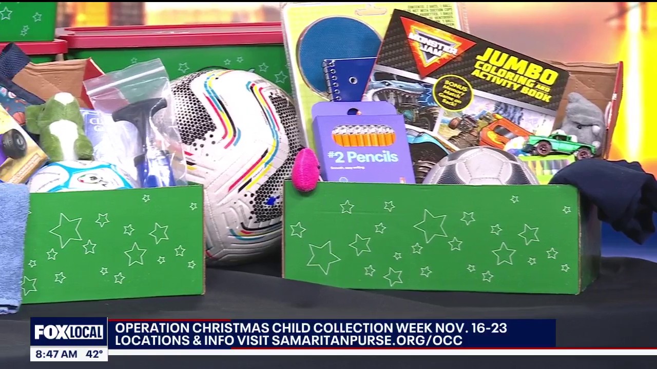 Operation Christmas Child packing holiday magic into a shoebox