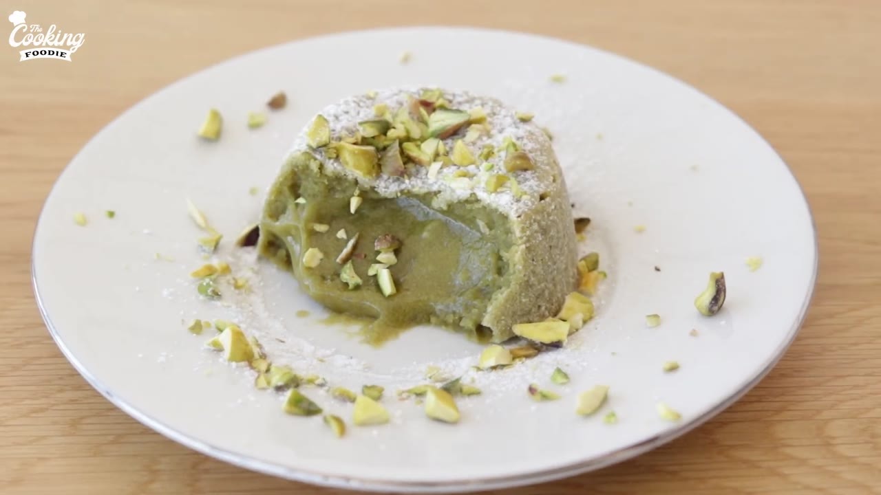A shorter bake turned pistachio cake into a flowing lava dessert