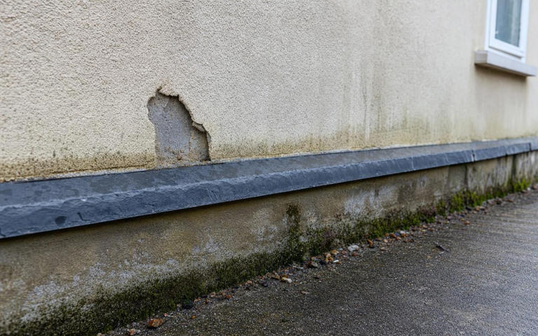 Vous pensez refaire l'enduit : ce détail caché au pied du mur peut ...