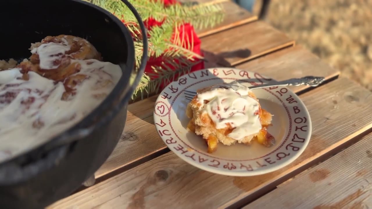 French toast went into a casserole pan for a cowboy’s Christmas morning ...