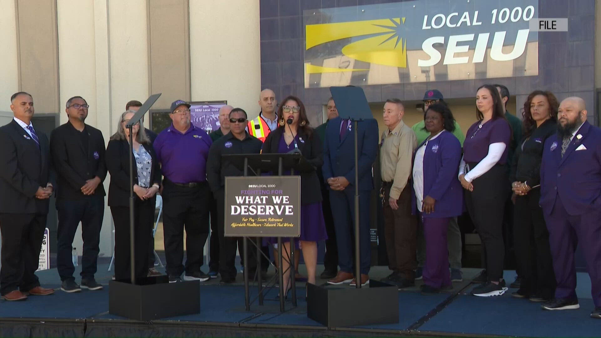 Today thousands of state workers are preparing for a one day strike