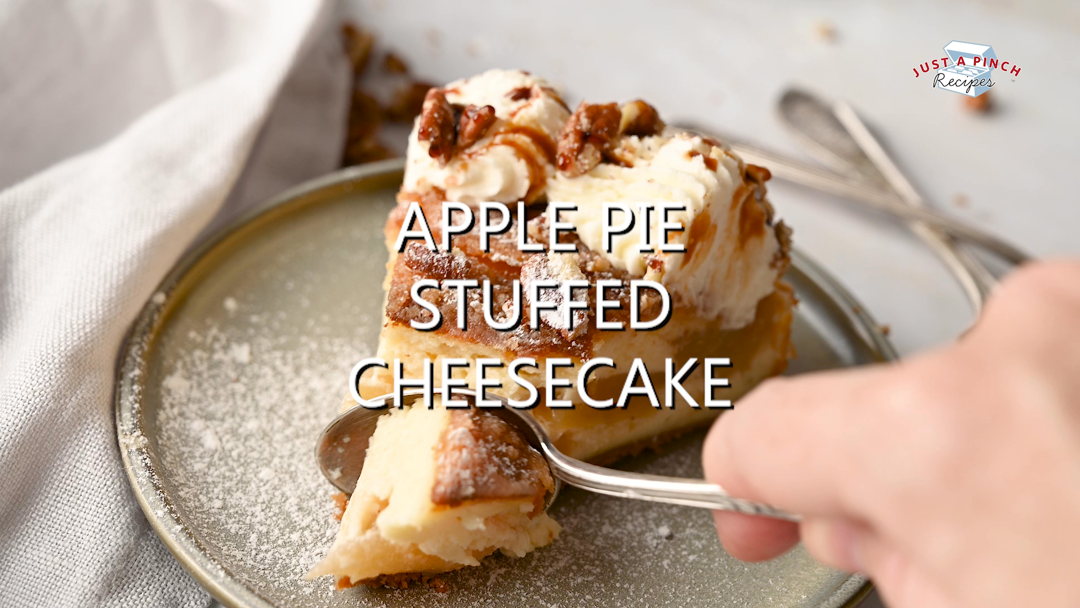 Apple pie stuffed cheesecake