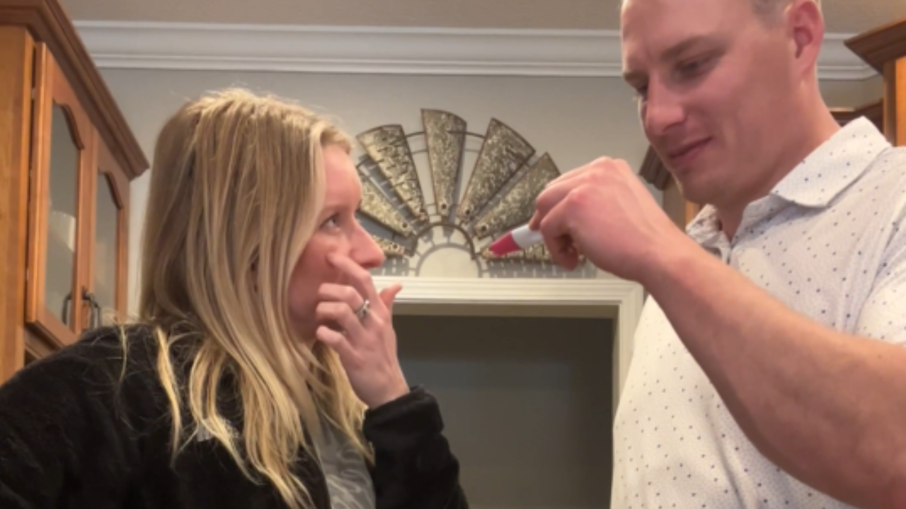 Husband's boisterous flatulence disrupts wife's pregnancy announcement