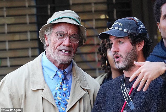Dwayne Johnson unrecognizable as elderly man on 'Lizard Music' set