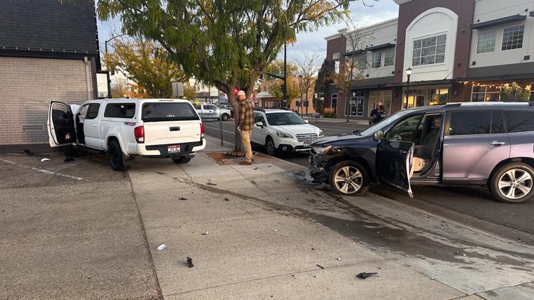 Crash into Meridian church disrupts traffic near Main Street