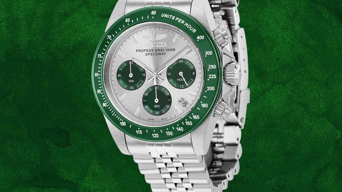 Invicta’s chronograph racing watch is 77% off