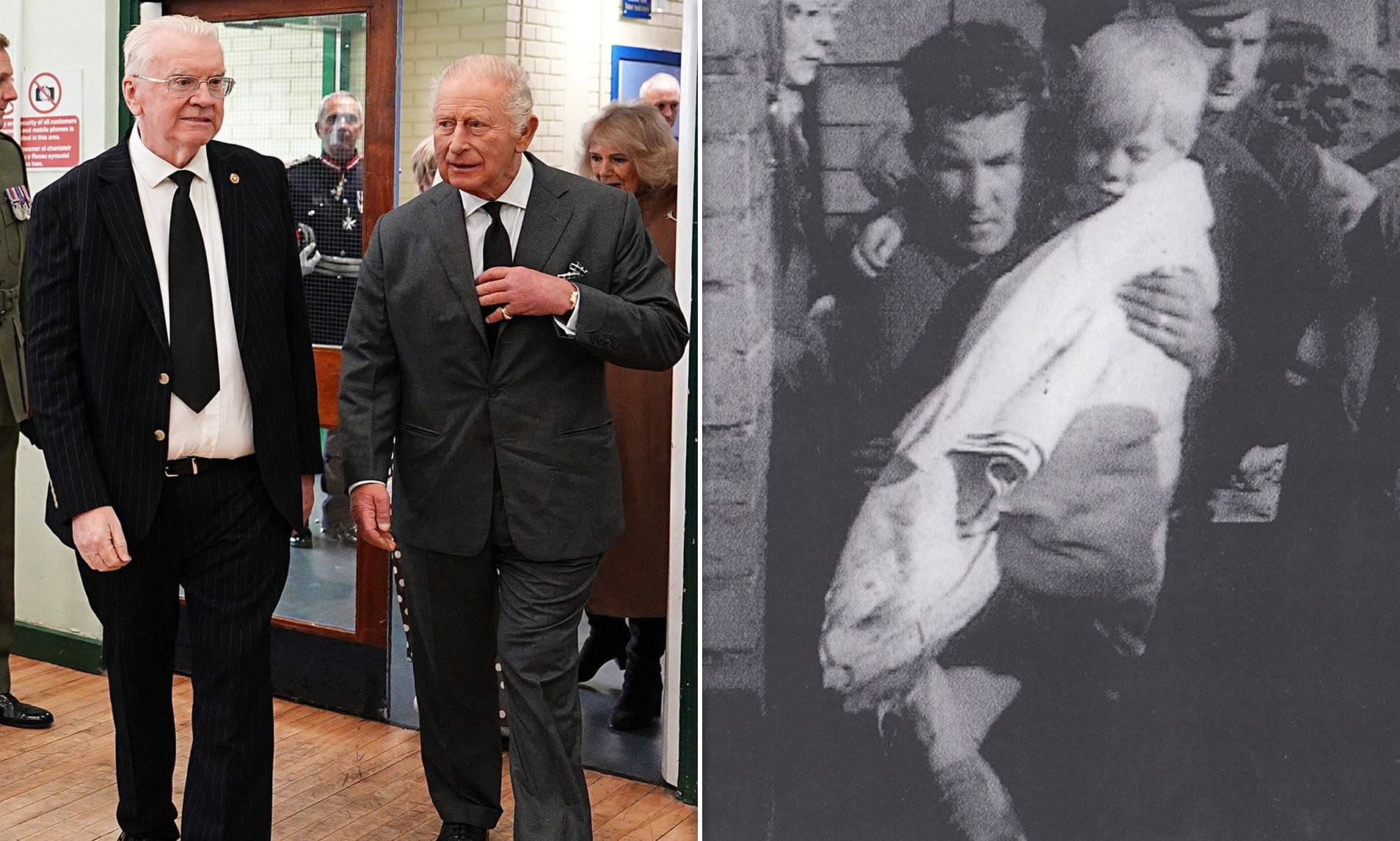 King meets last Aberfan survivors pulled to safety as royals remember ...