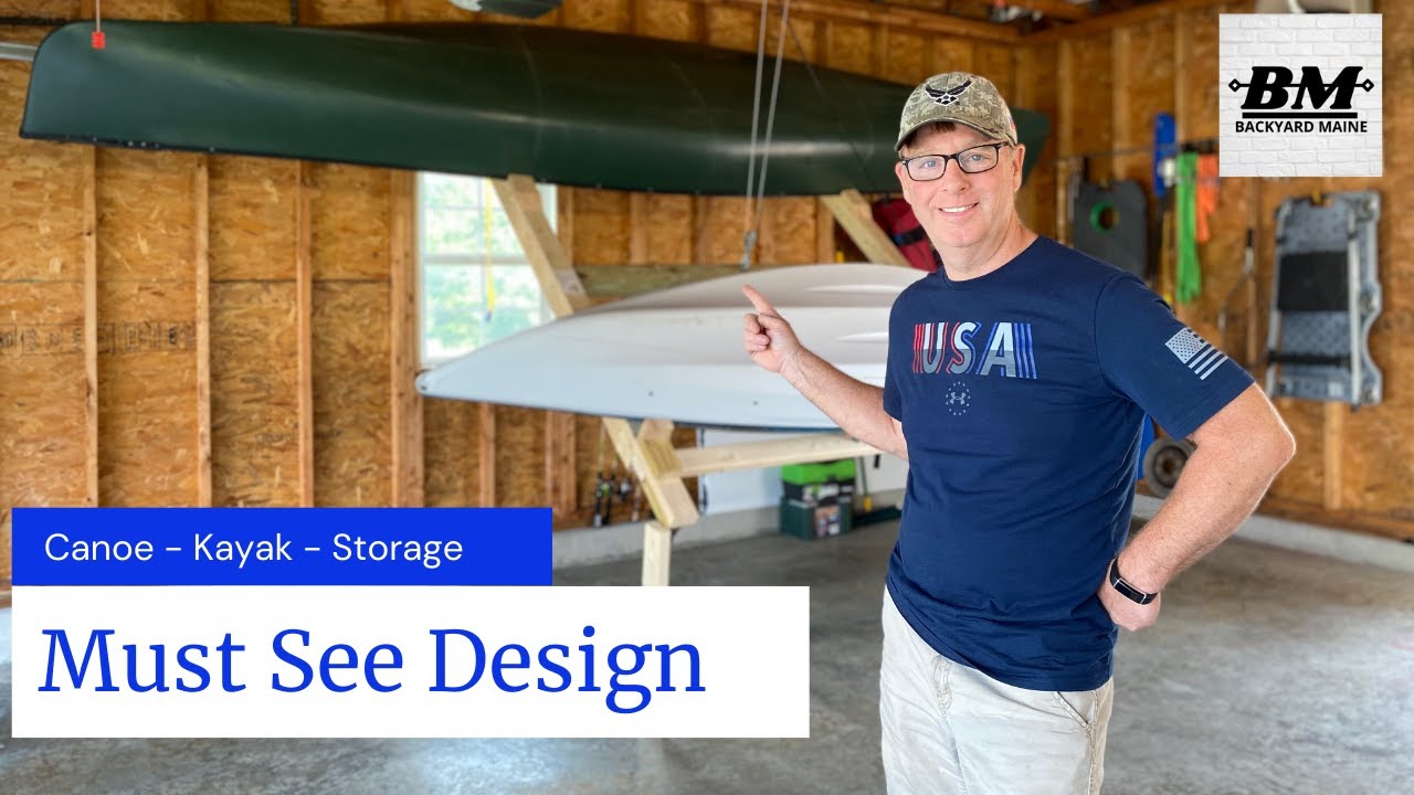 DIY canoe kayak storage system | Best design