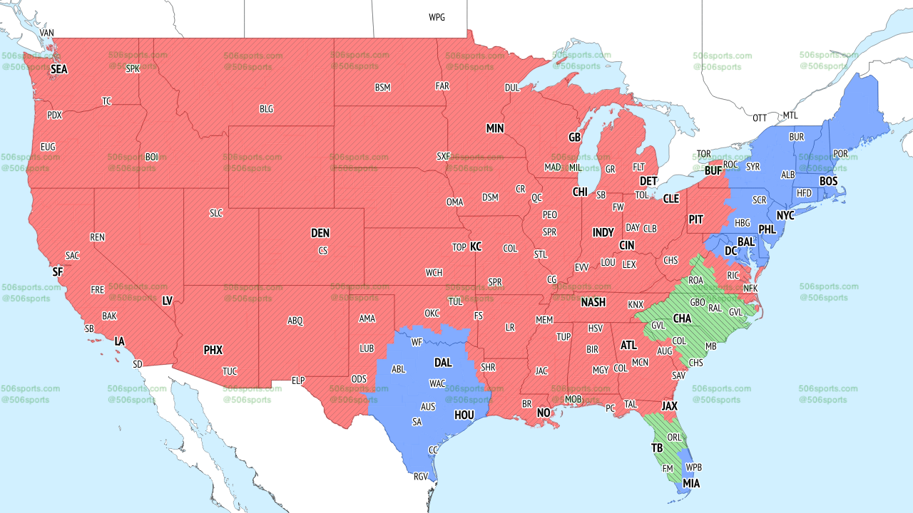 NFL TV broadcast maps and announcers: Find every channel for every game ...