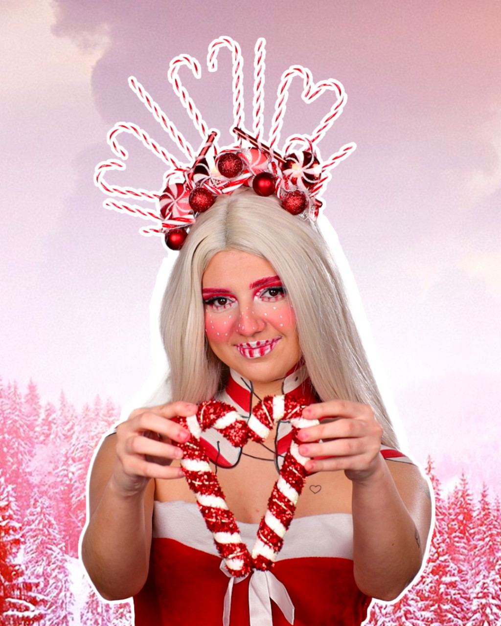 Zauberhaftes Zuckerstangen-Make-up! 💋🍭