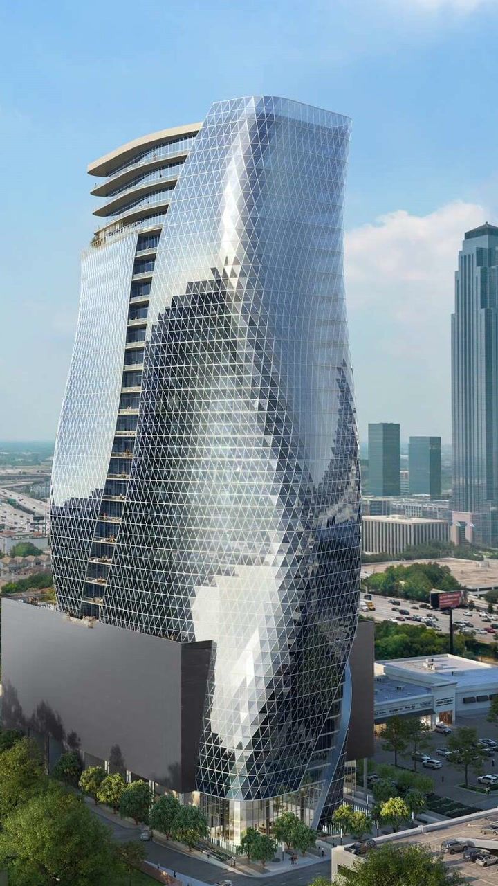 A twisting, shimmering tower is coming to Houston's Galleria area