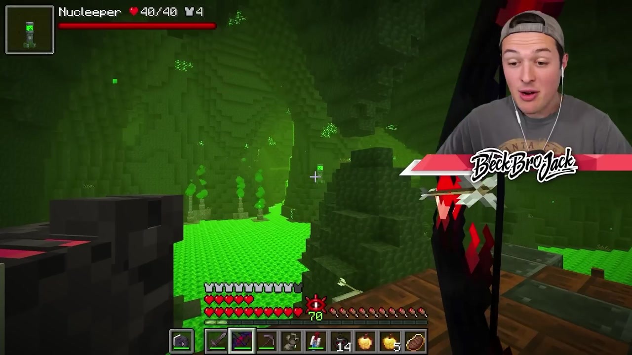 BeckBroJack has 30 minutes to beat Minecraft Alex's Caves bosses