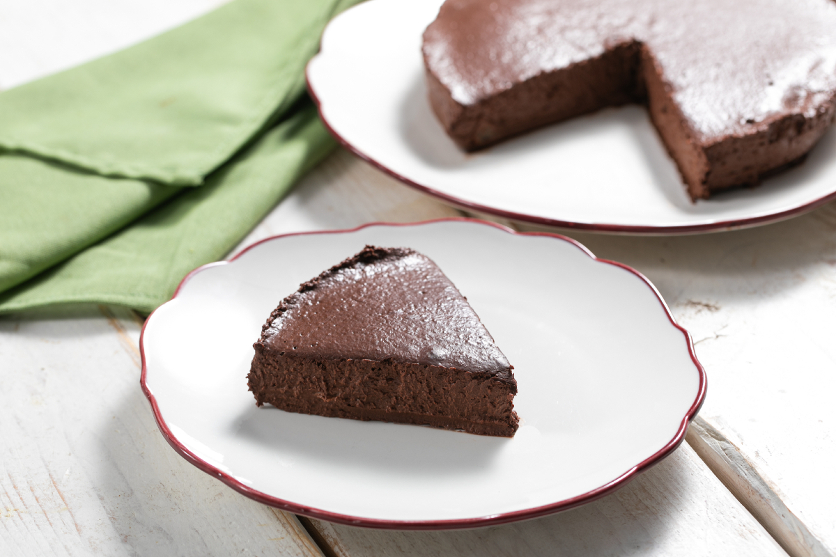 Torta 2 ingredienti pere e cioccolato