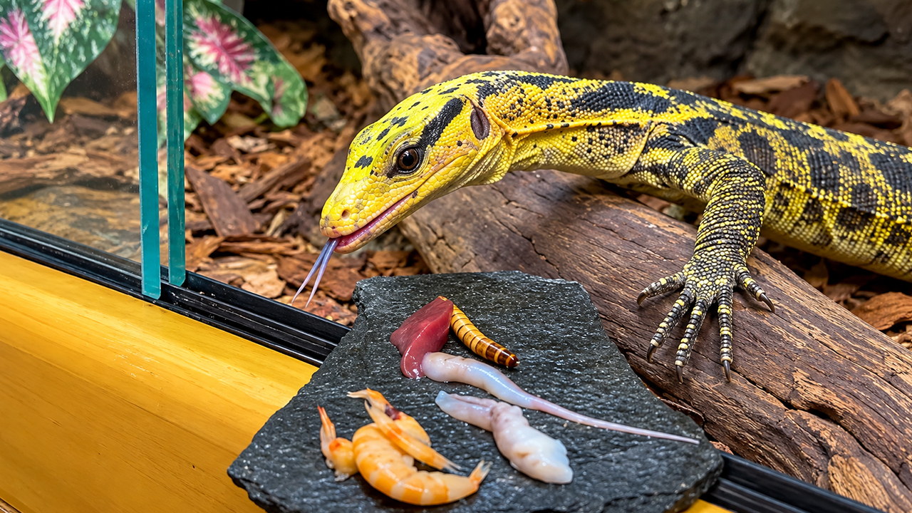 This tiny monitor is very picky about seafood