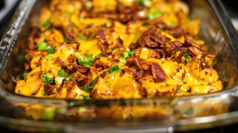 The southern way to make cheesy baked potatoes 10x better