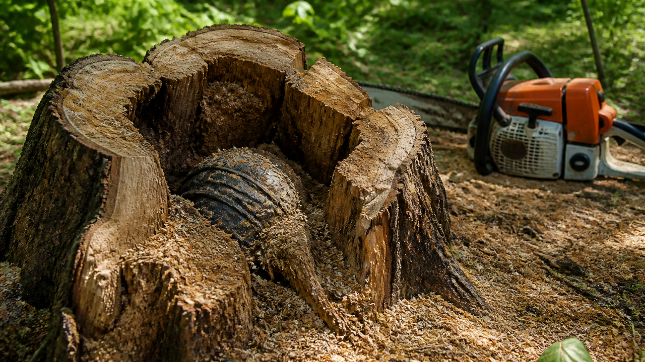 What was hidden inside this old stump? A woodworker’s unexpected find