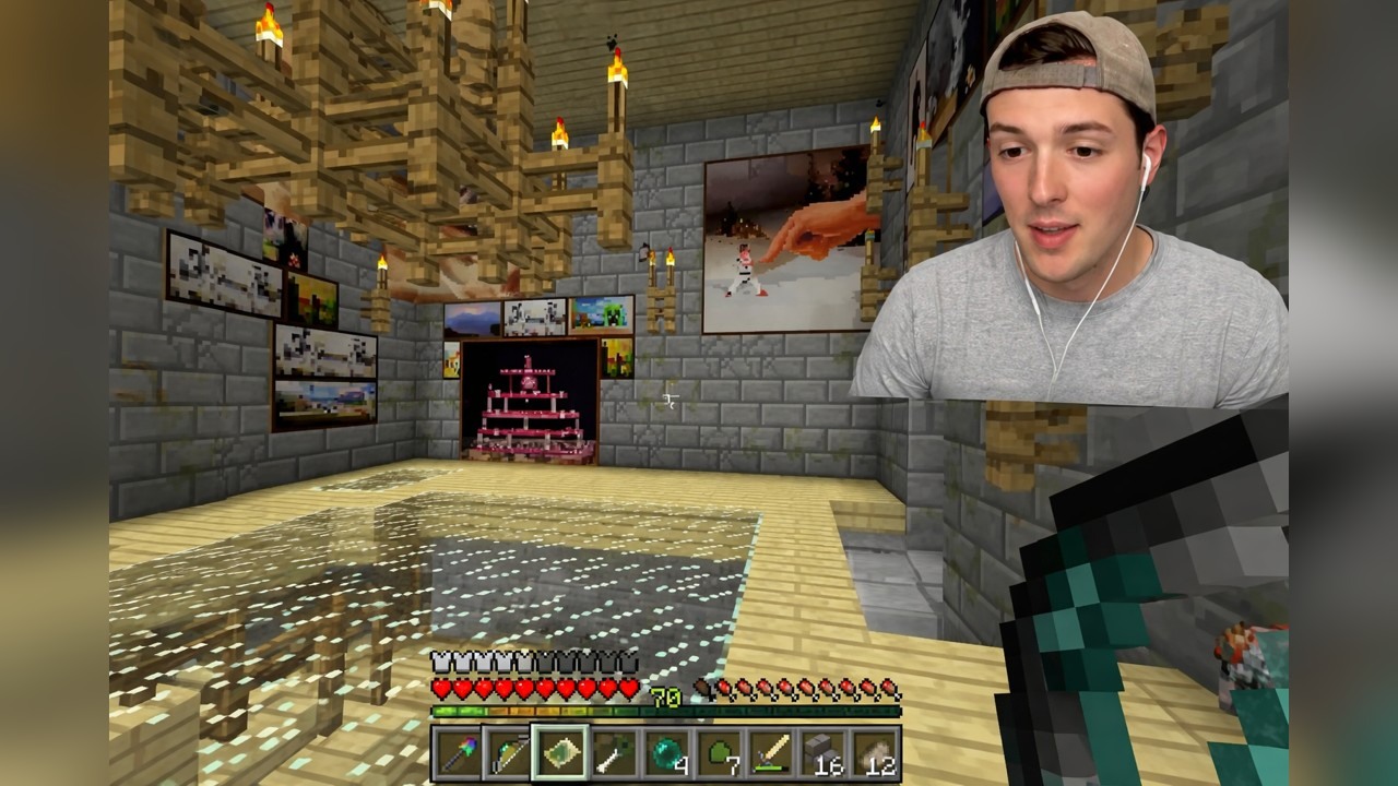 BeckBroJack uses God weapons against Twilight Forest bosses in Minecraft