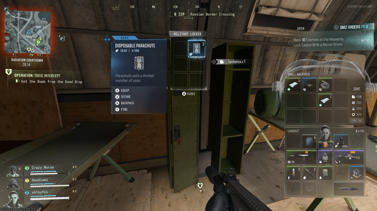 How to find a parachute in Call of Duty: Modern Warfare 4 DMZ