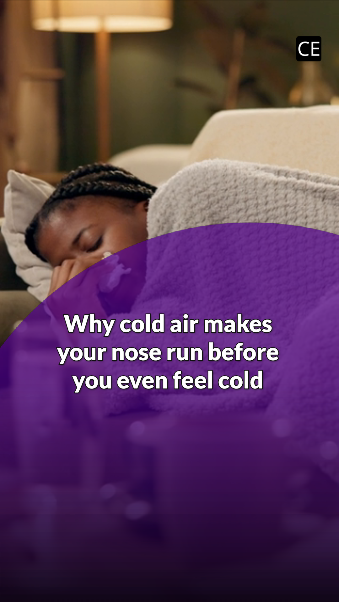 Why cold air makes your nose run before you even feel cold
