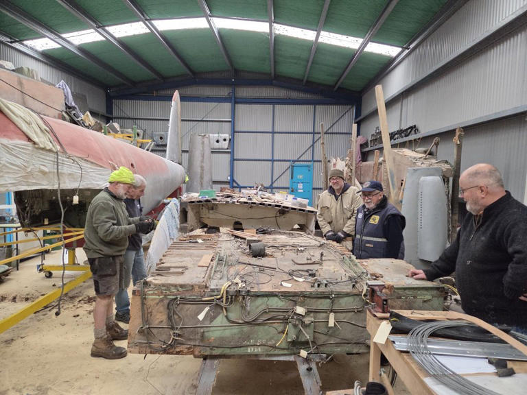 Ferrymead's combat-veteran Mosquito restoration advances with wing ...