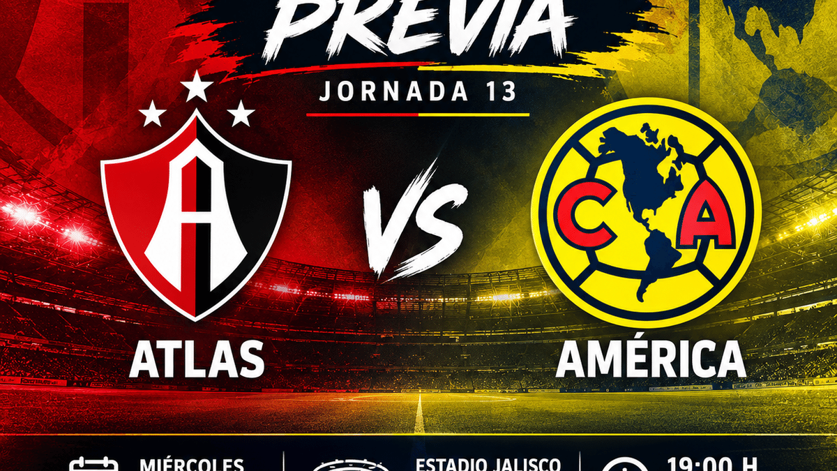 Atlas vs América: ¿Dónde y a qué hora ver en vivo el duelo de la J13 ...
