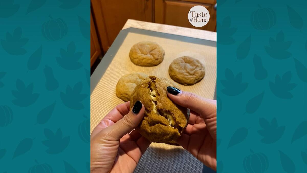 TikTok viral pumpkin cheesecake cookies recipe