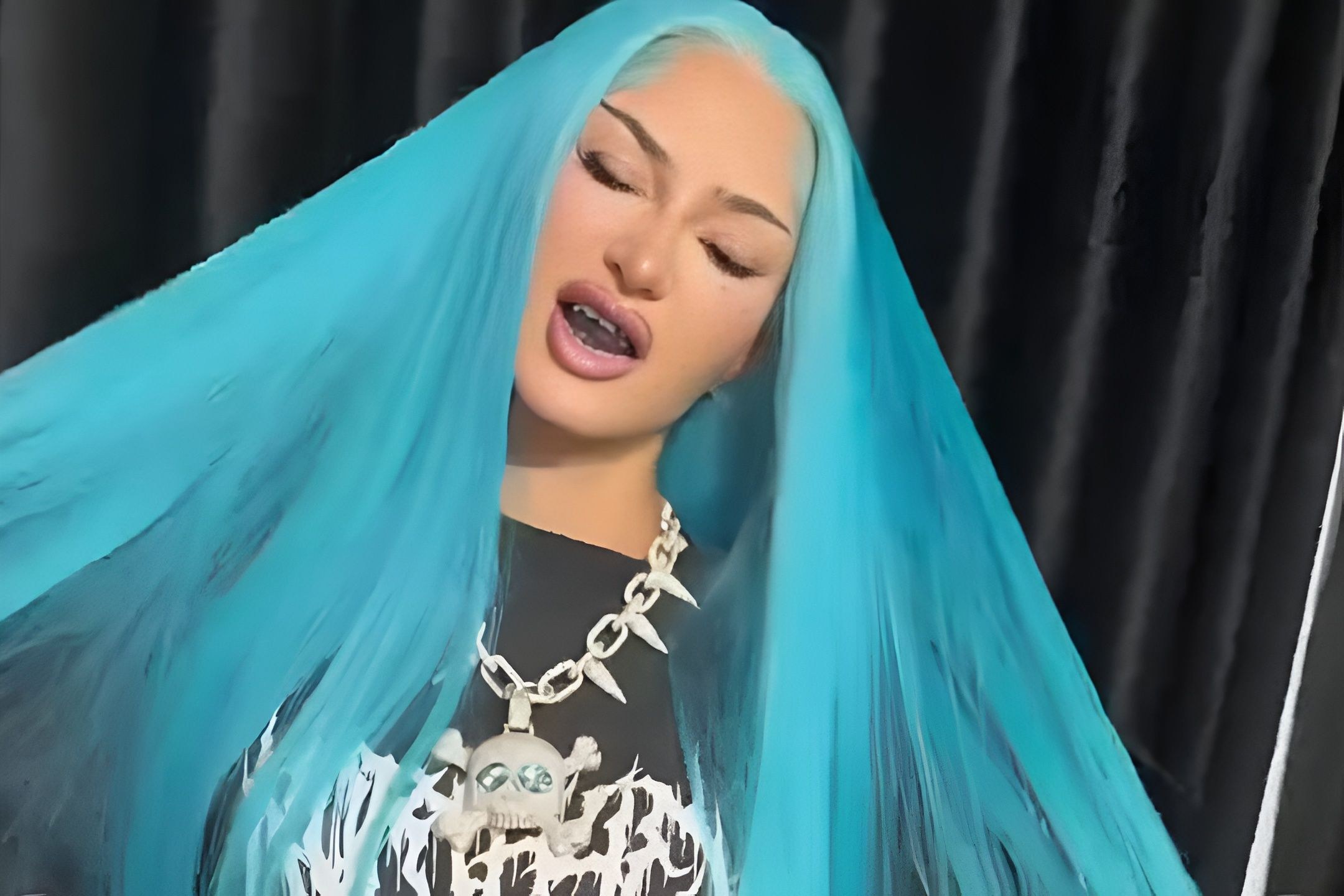 Kim Kardashian recreates North West’s signature goth look for Halloween