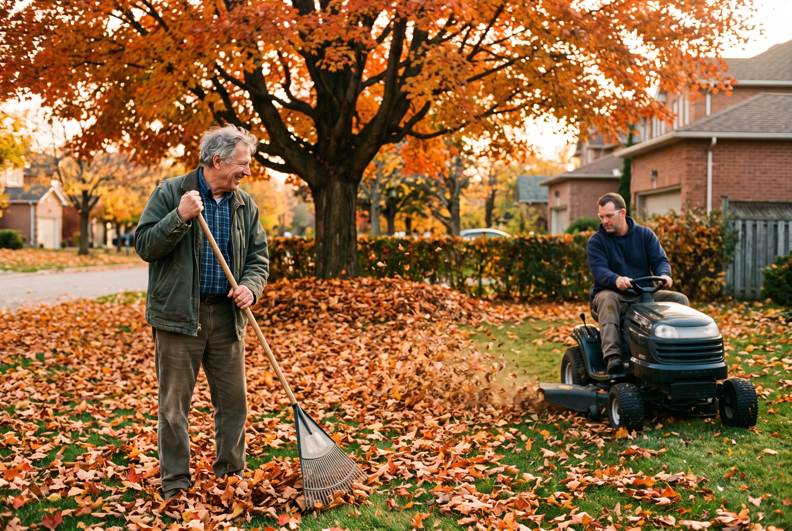 Turf scientists say mowing fall leaves instead of raking can cut ...