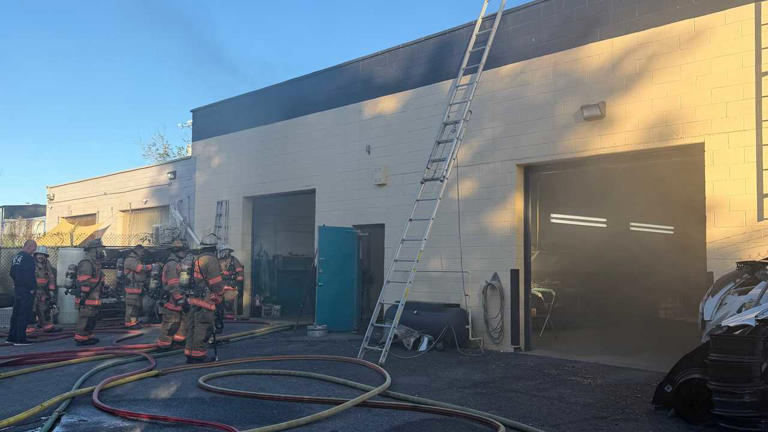 Fire forces evacuation at Rockville auto body shop (photos)