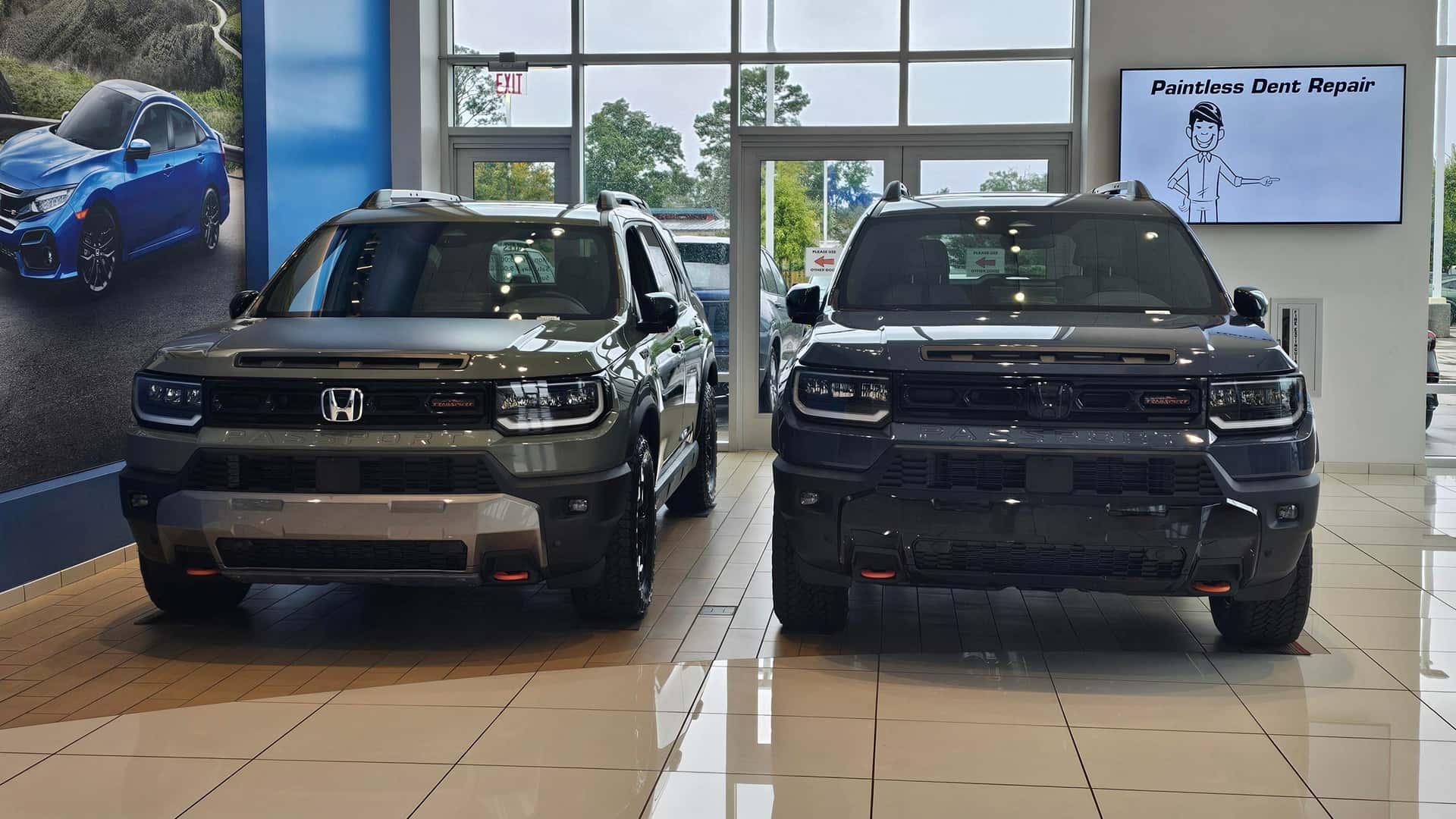 The 2027 Honda Passport TrailSport looks noticeably taller next to last ...