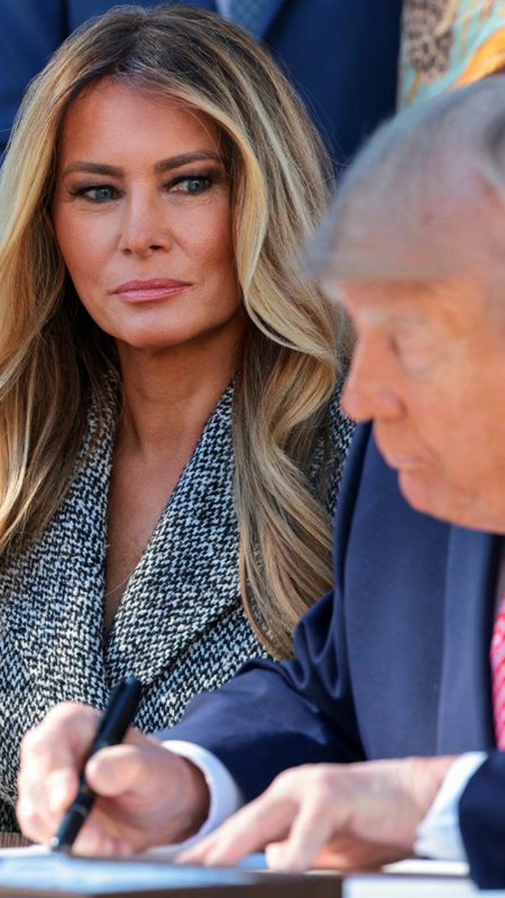 Rare Melania Trump marriage insight as she barely speaks to Donald