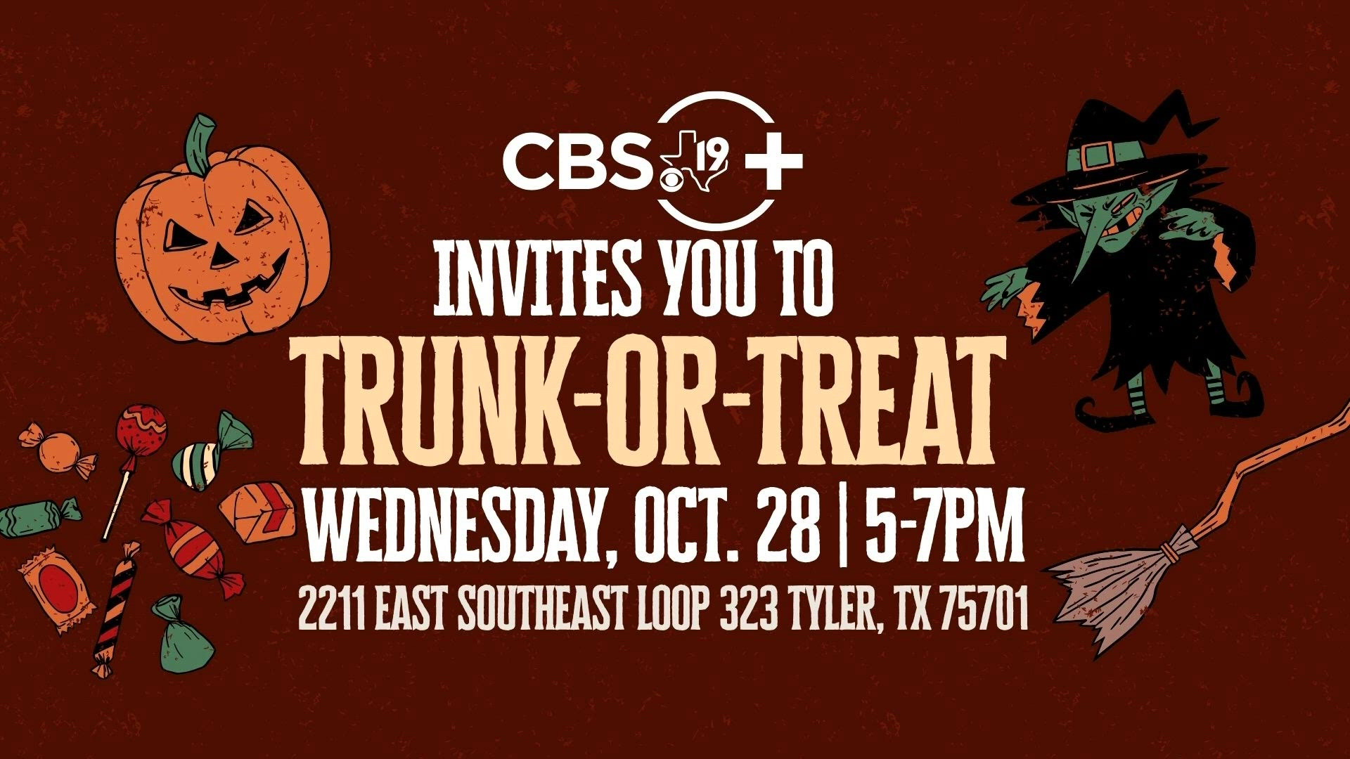 CBS19 invites families to drive-thru trunk or treat Oct. 28