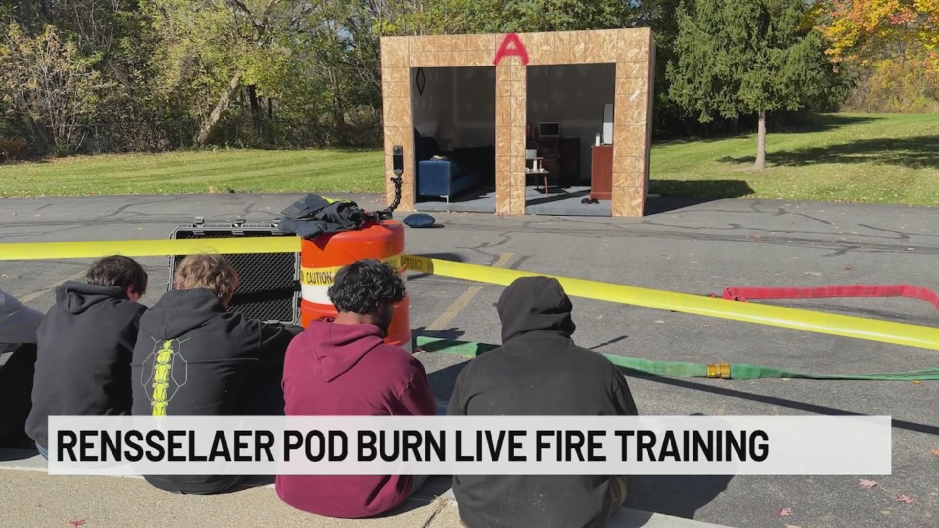 Rensselaer FD hosts live pod burn for fire training