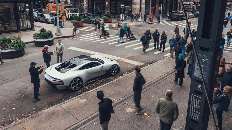 Photos: Porsche's Mission S concept takes over New York City