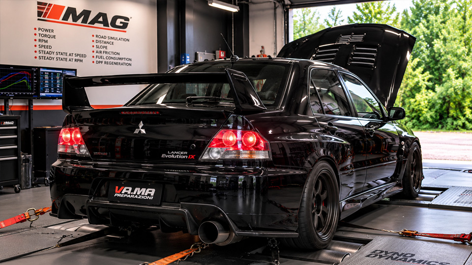Tuned Mitsubishi EVOs deliver incredible engine sounds