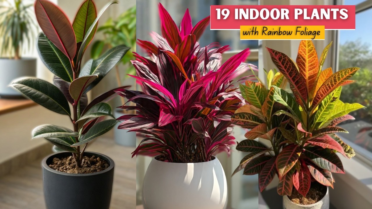 These houseplants showcase beautiful patterns and eye catching colors