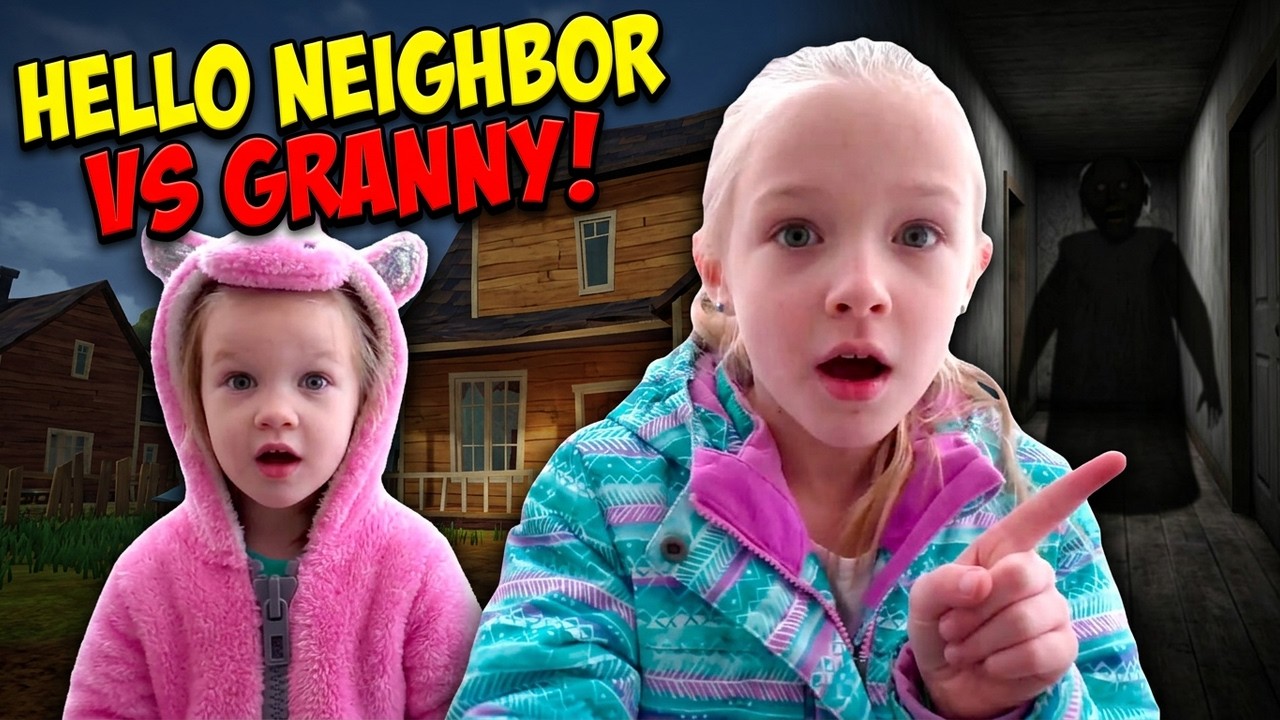 Hello Neighbor in real life vs Granny in real life! Poopsie Unicorn ...