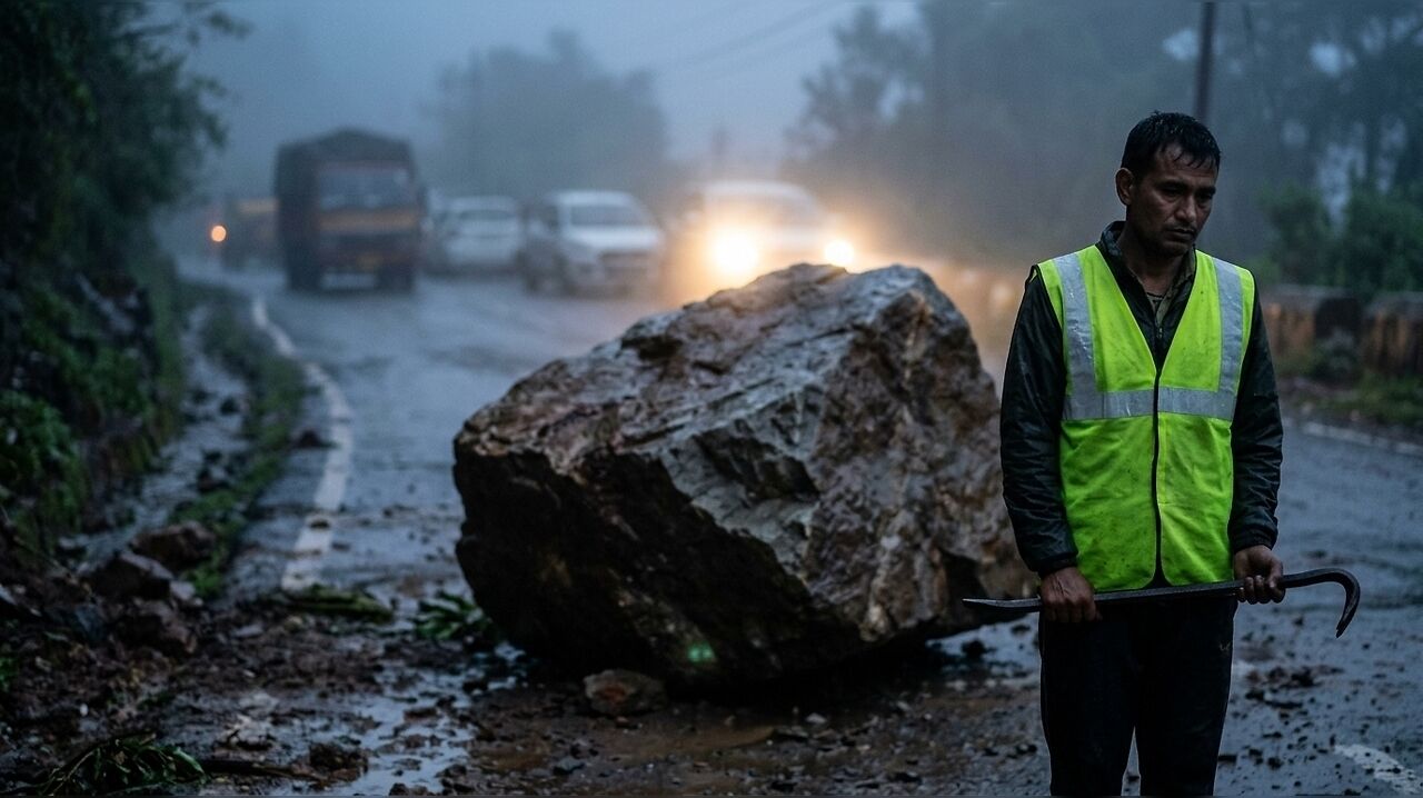 Landslide on Pollachi-Valparai ghat road disrupts traffic for 20 hours