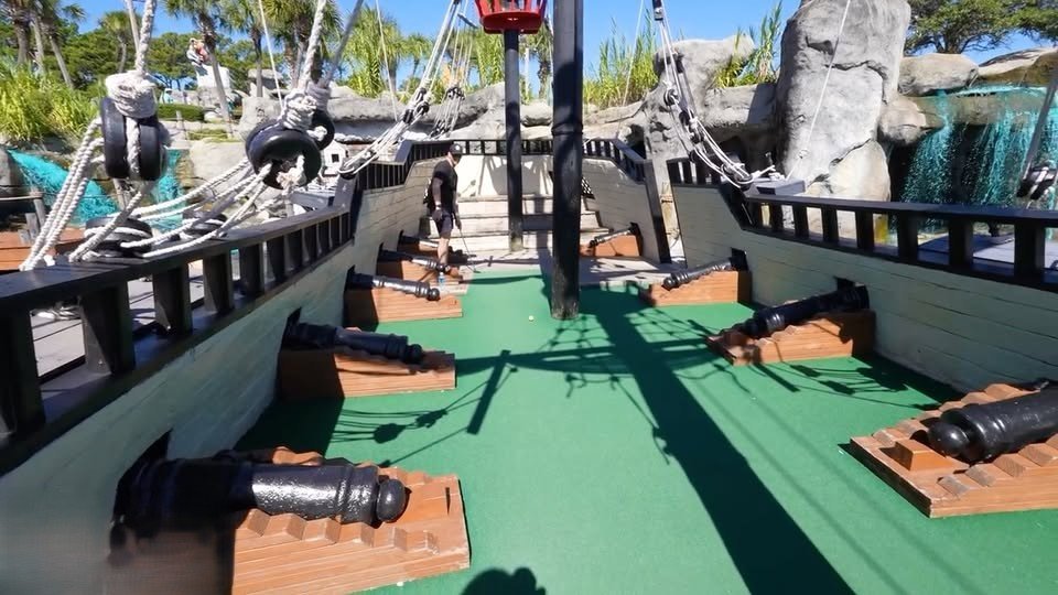 Mega mini golf match: A first for us