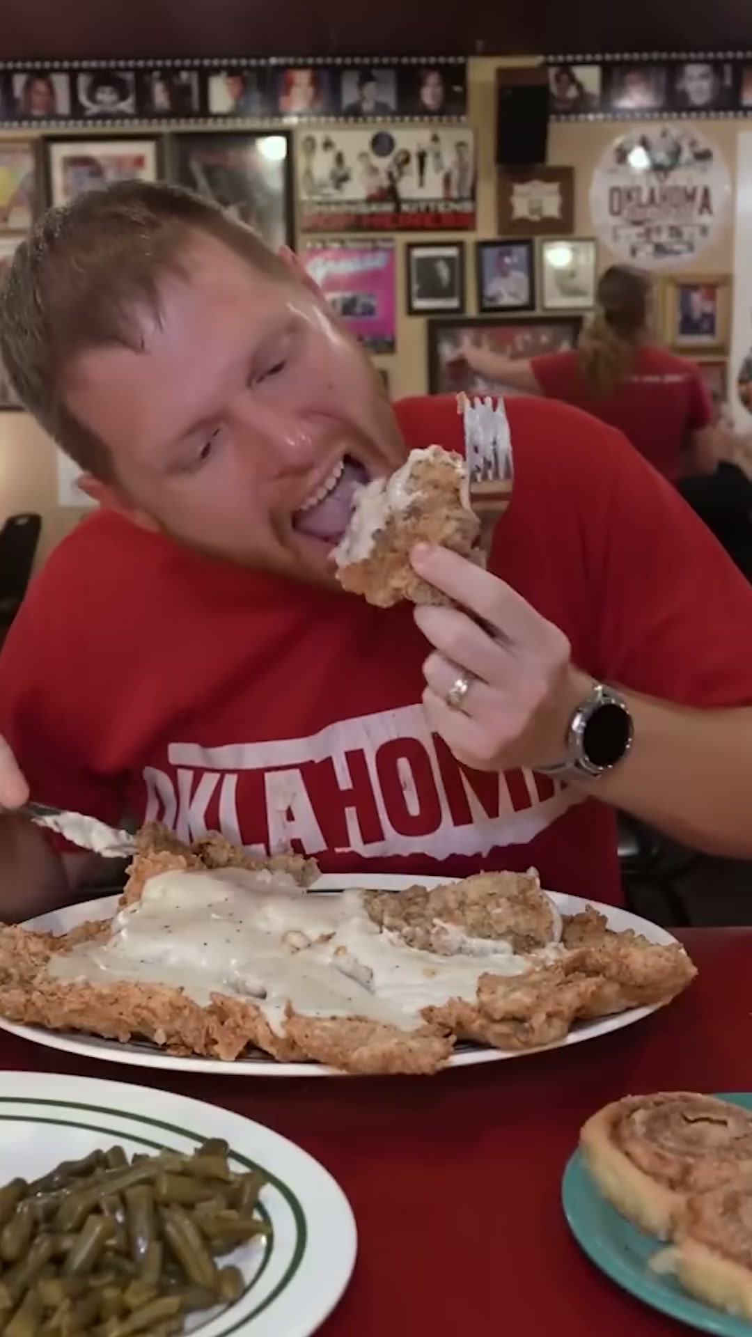 Kendall’s chicken fry challenge