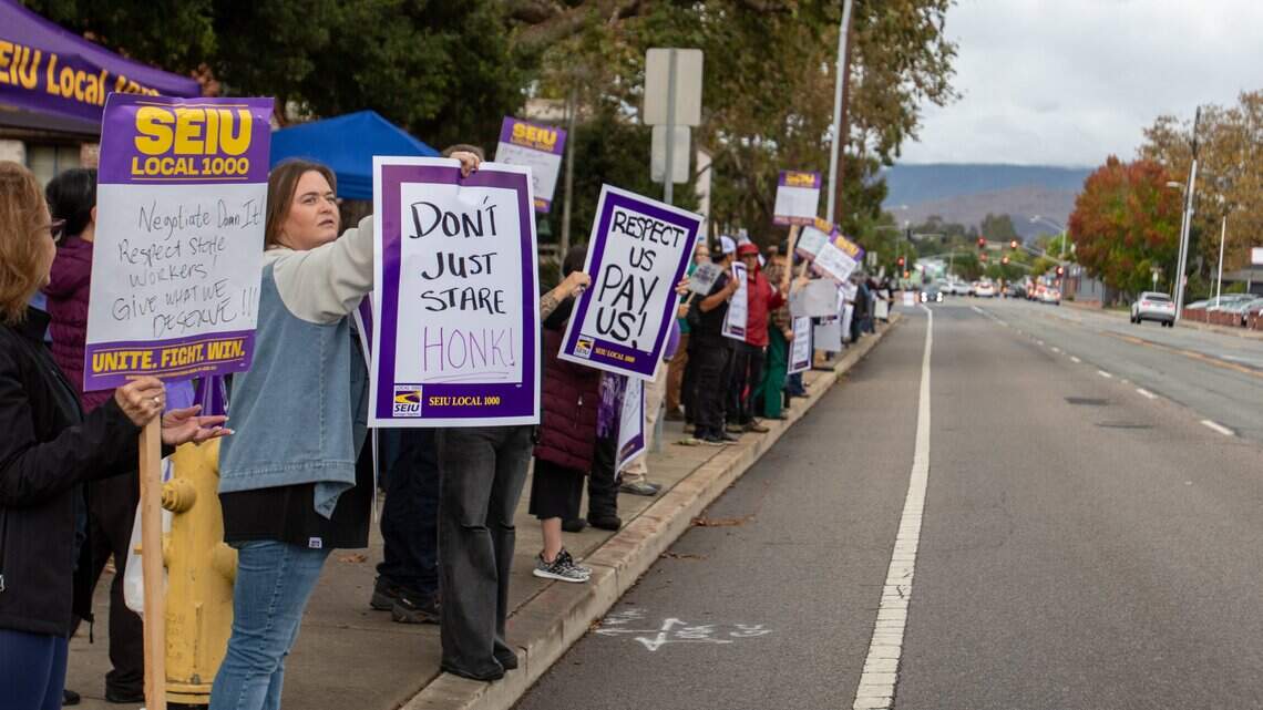 State workers in SLO County strike for better contract - 'We have power ...