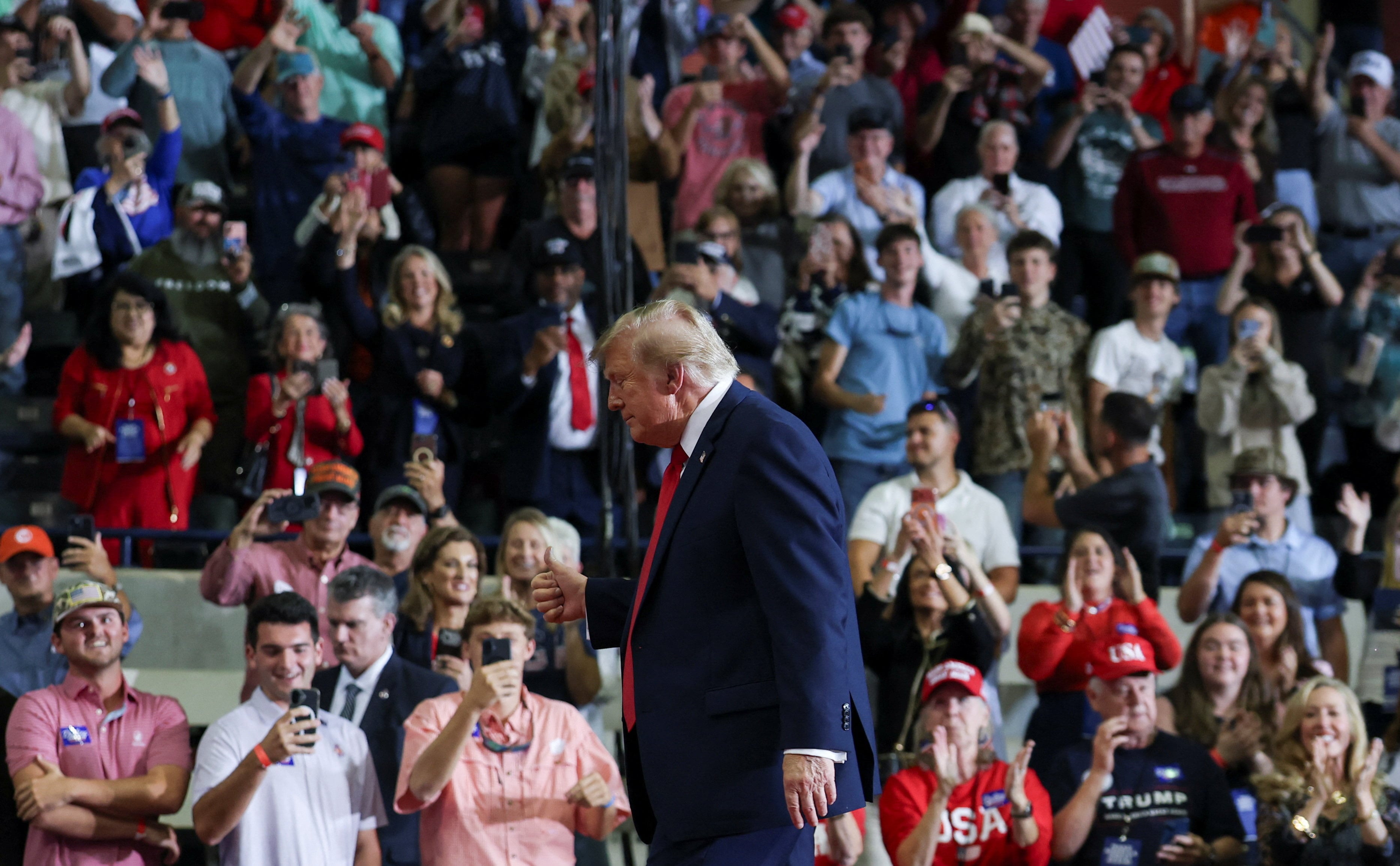 Trump’s weird rally moment gets brutal X-rated roast