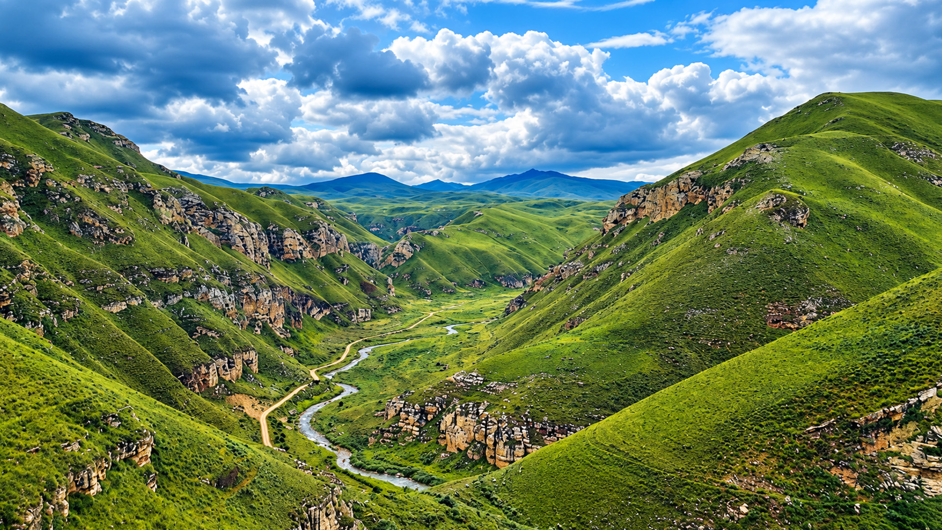 Peru's hidden canyon cuts through green mountains