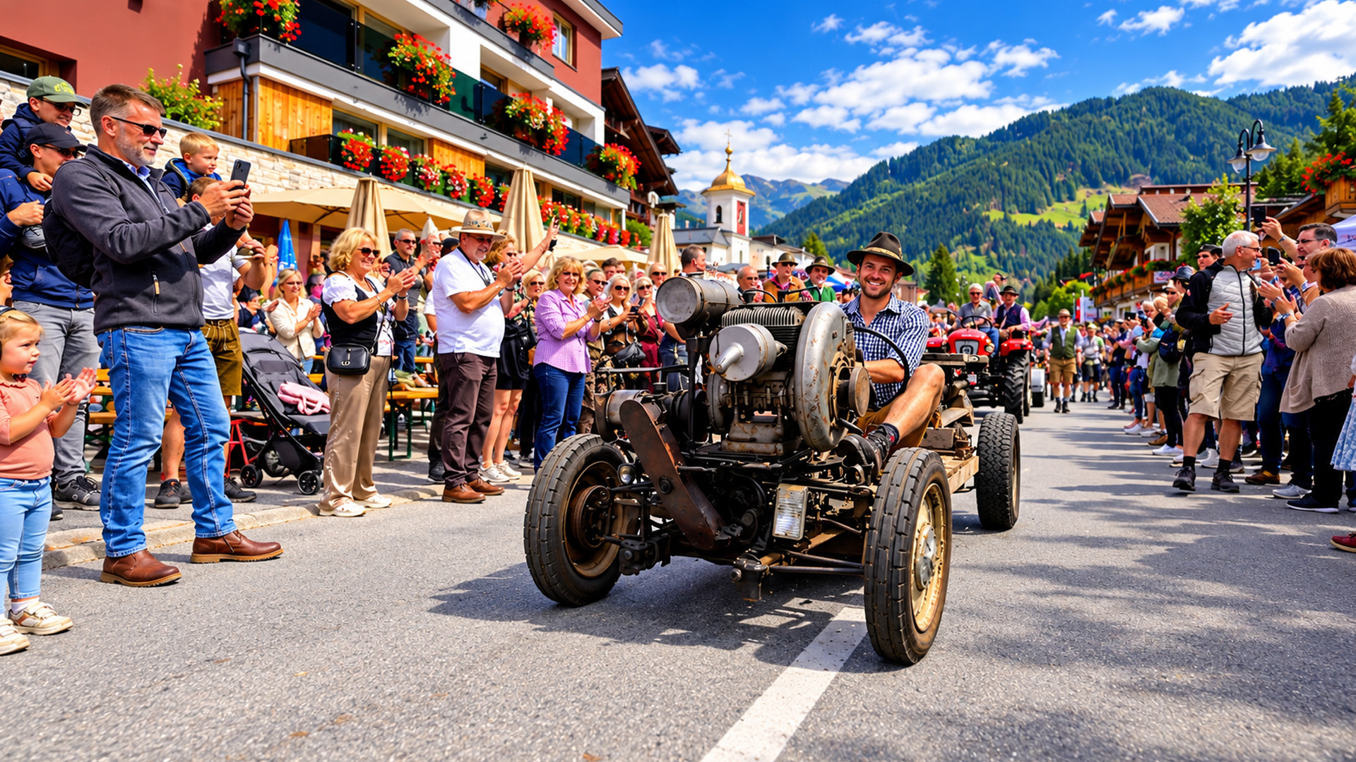 Gerlos almabtrieb Austria traditional Tyrolean village celebration (4K)